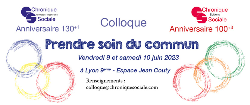 Colloque Prendre soin du commun